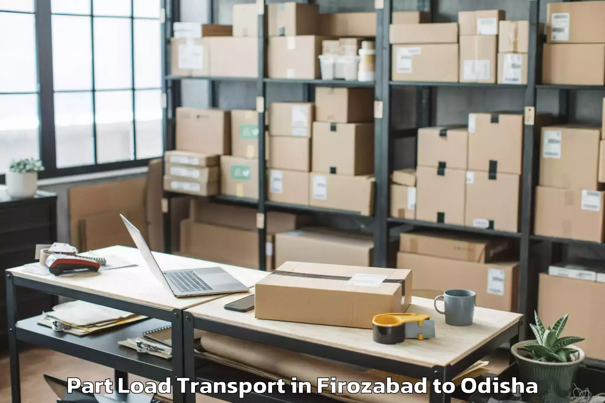 Expert Firozabad to Mancheswar Part Load Transport